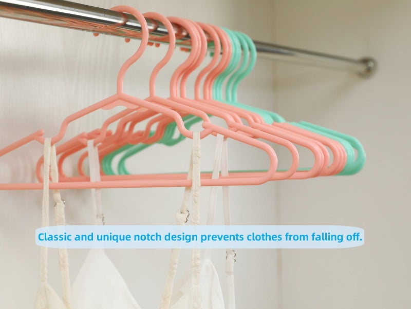 VIIBASE 20-Piece White Baby Nursery Closet Hangers  Non-Slip Laundry Infant Pant Hanger for Newborn Clothes Gift  Ultra-Thin Plastic Hanger for Girl Boy Toddler - Image 5